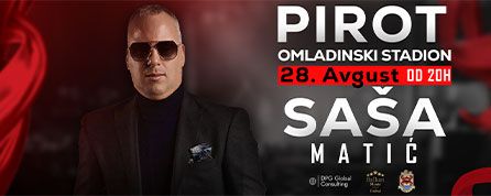 Veliki koncert SAŠE MATIĆA u Pirotu!